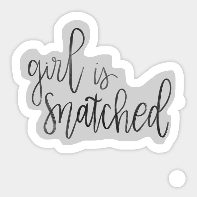 girl is snatched Sticker by CollectfullyHannah